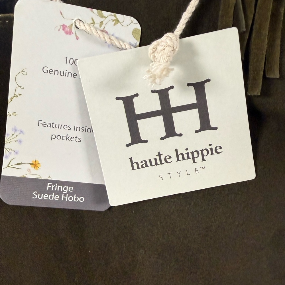 HAUTE HIPPIE Brown Suede Fringe Bag - Picture 3 of 5